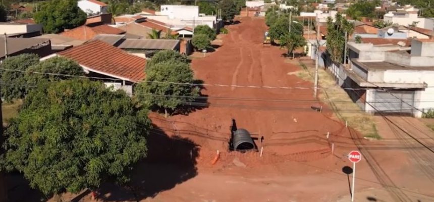 O avanço das obras nos bairros Acácias e Oiti faz moradores comemorar